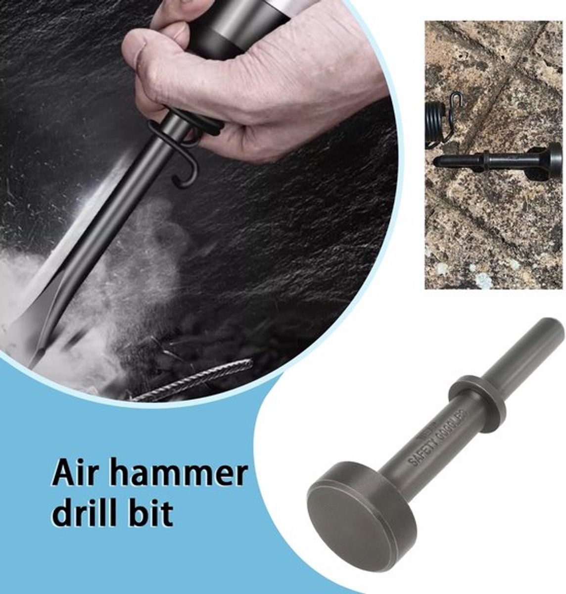 Zeynomax - Air Hammer Bit - Pneumatische Schaafhamer - 30 mm - Chroom-Molybdeen