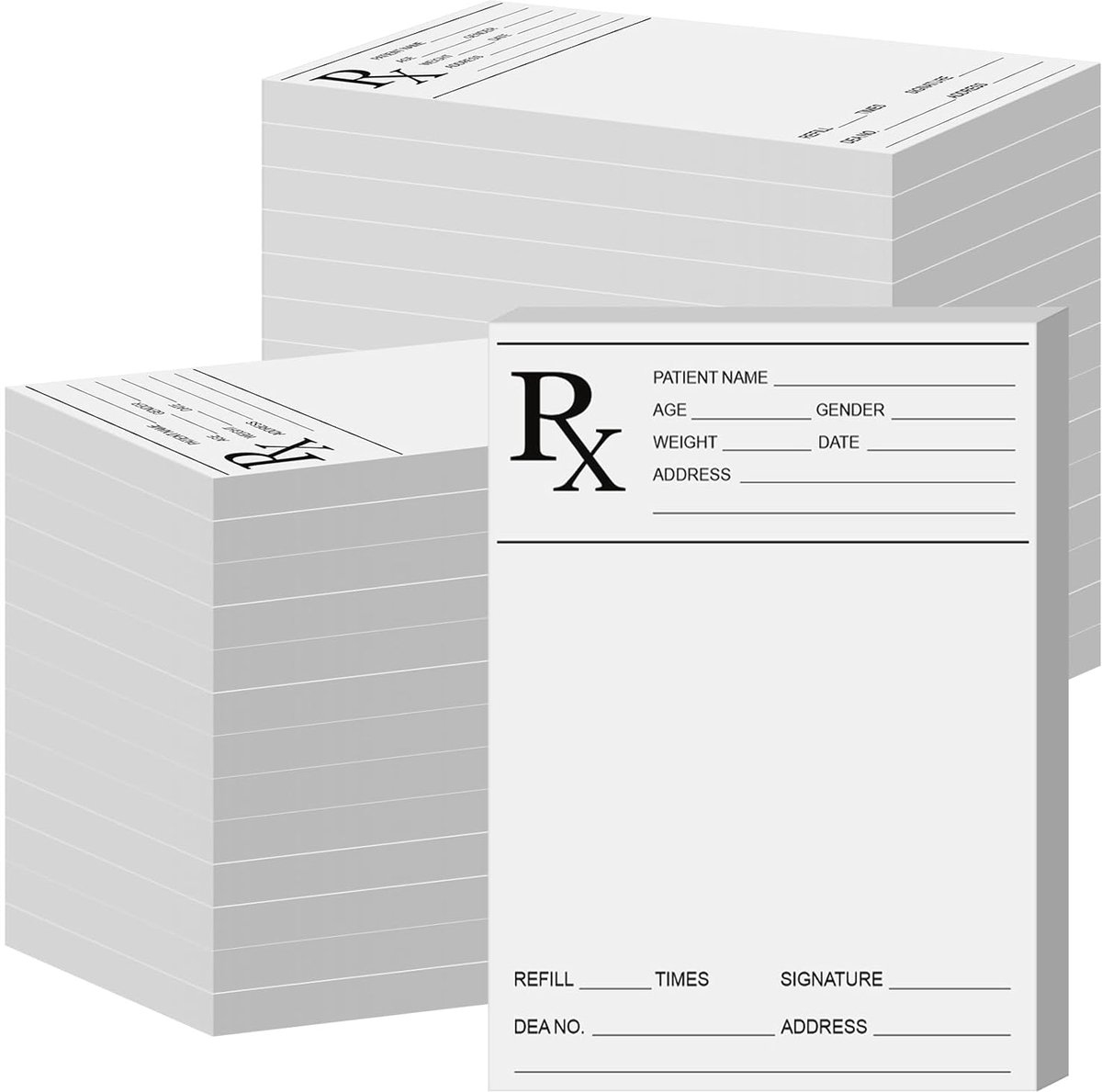 Recept Pads - Kladblok Vellen - Kantoor Werk - Ruime Schrijfruimte - 100 Vellen - Wit