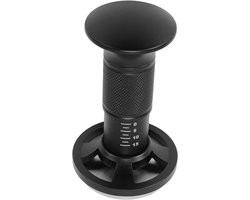 Koffie Tamper - Koffiepers Hulpmiddel - Consistent Aanstampen - Verstelbare Druk - 51 Mm - Zilver