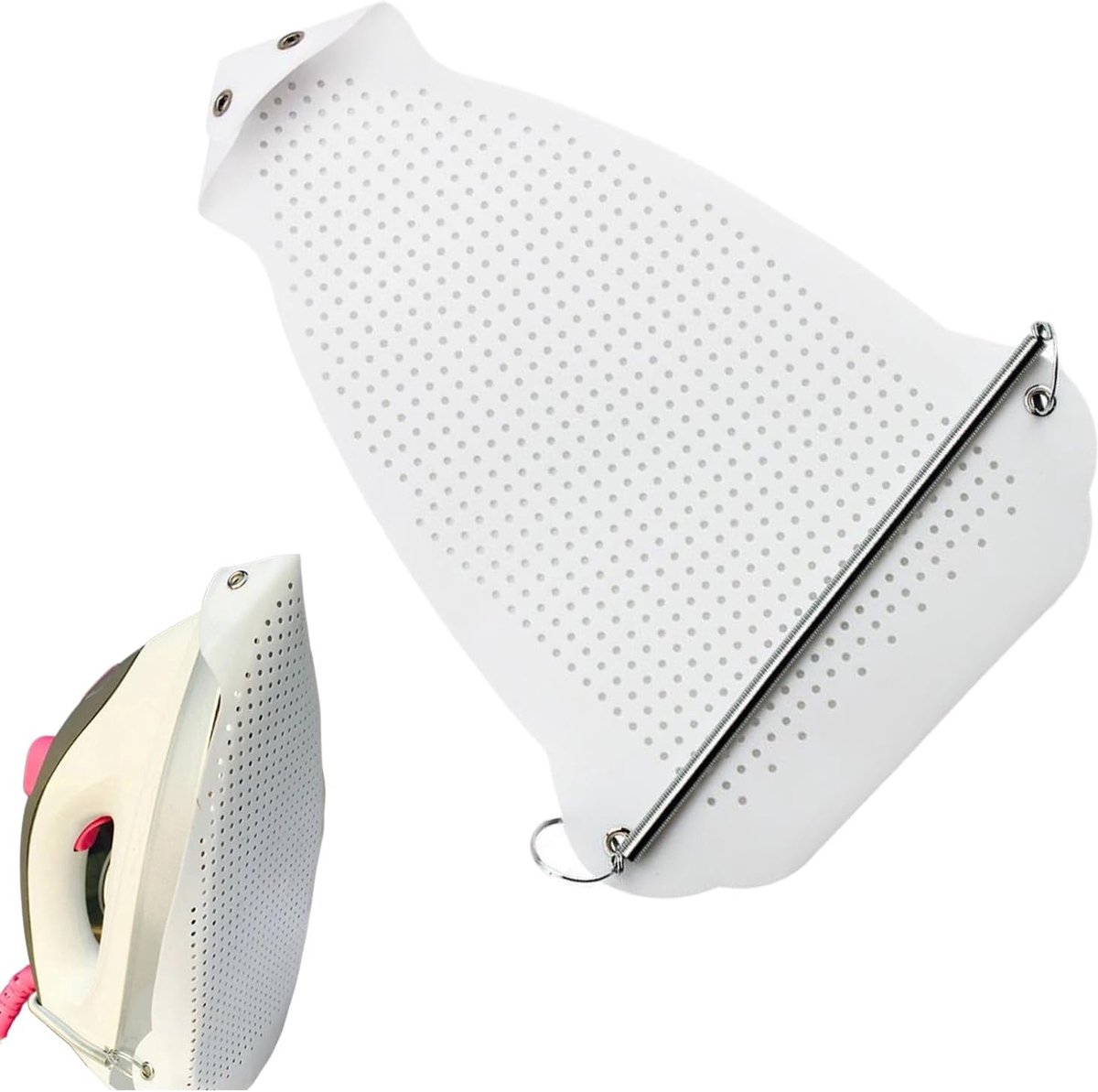 Strijkijzerhoes - Strijkplankbeschermer - Kleding Beschermen - Hittebestendig Oppervlak - 23x15.5 cm - Transparant
