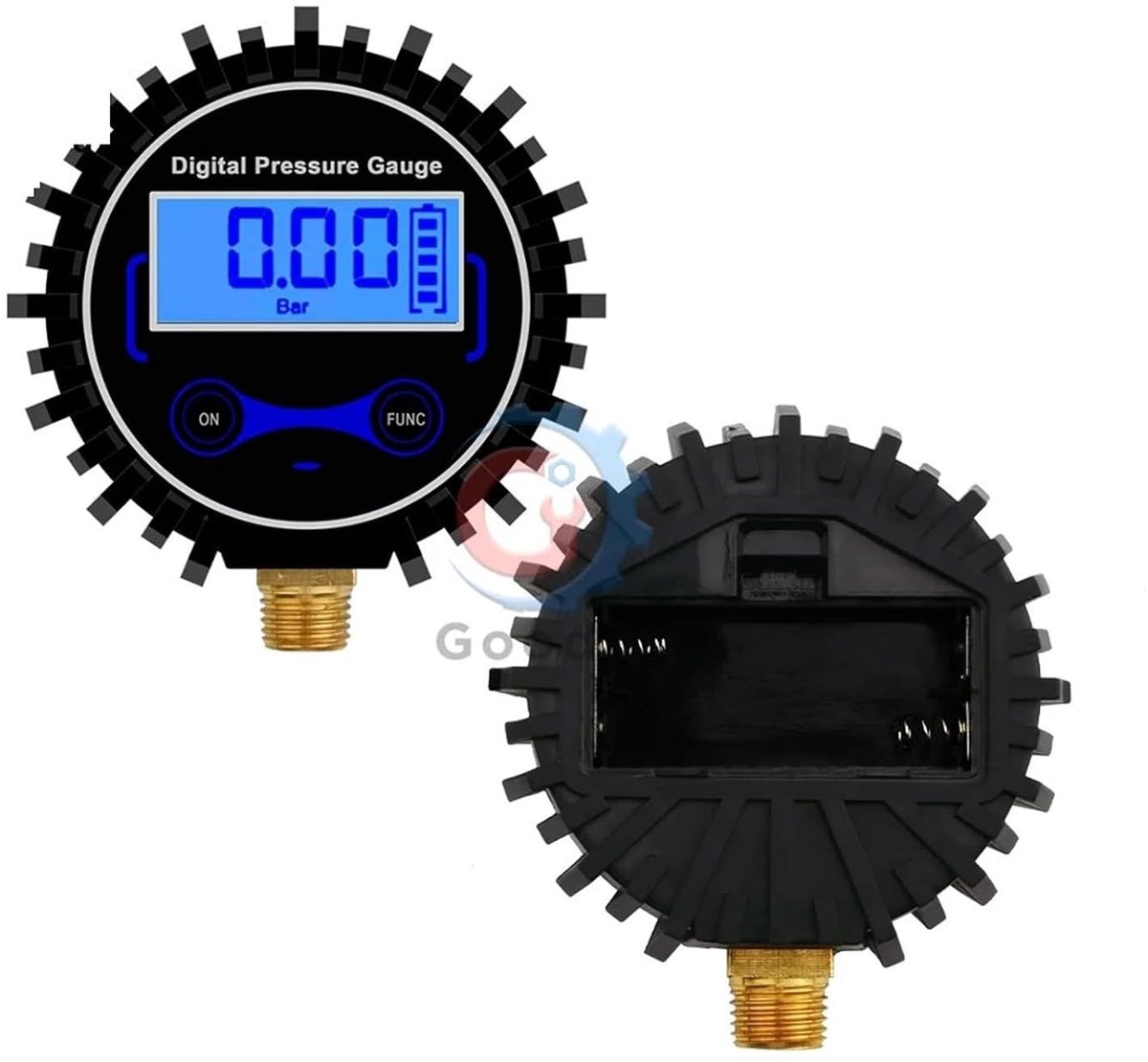 Digitale Bandenspanningsmeter - Luchtdrukmeter LCD - Banden Controleren - Hoge Nauwkeurigheid - 0-200 PSI - Zwart