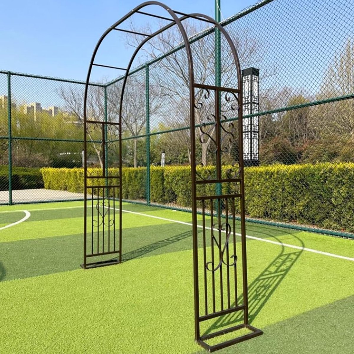 Tuinboog - Klimplant boog - Decoratie tuin - Stevig staal frame - 140 x 230 cm - Wit