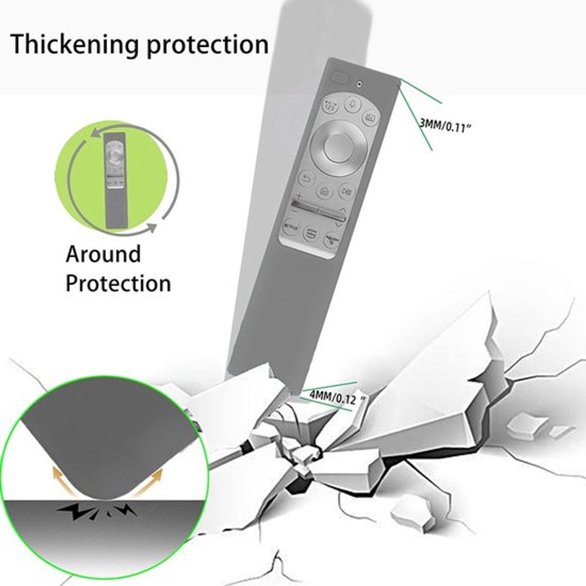 Vt products - Solar Opladen Afstandsbediening Cover - Wasbare Beschermhoes