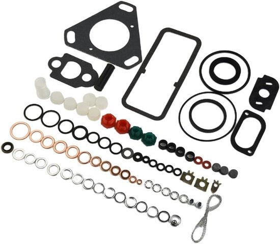 Reparatieset Brandstofpomp - Afdichtingen Kit - Motoronderhoud - Duurzame Materialen - 12x12x2 cm - Zwart — afbeelding 2