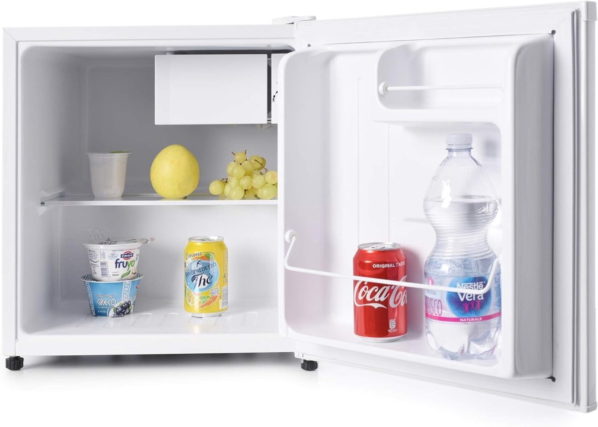 Mini Koelkast met Vriezer - Compacte Koelkast Koelbox - Koele Drankjes Bewaren - Stil Compressor Systeem - 46 liter - Wit