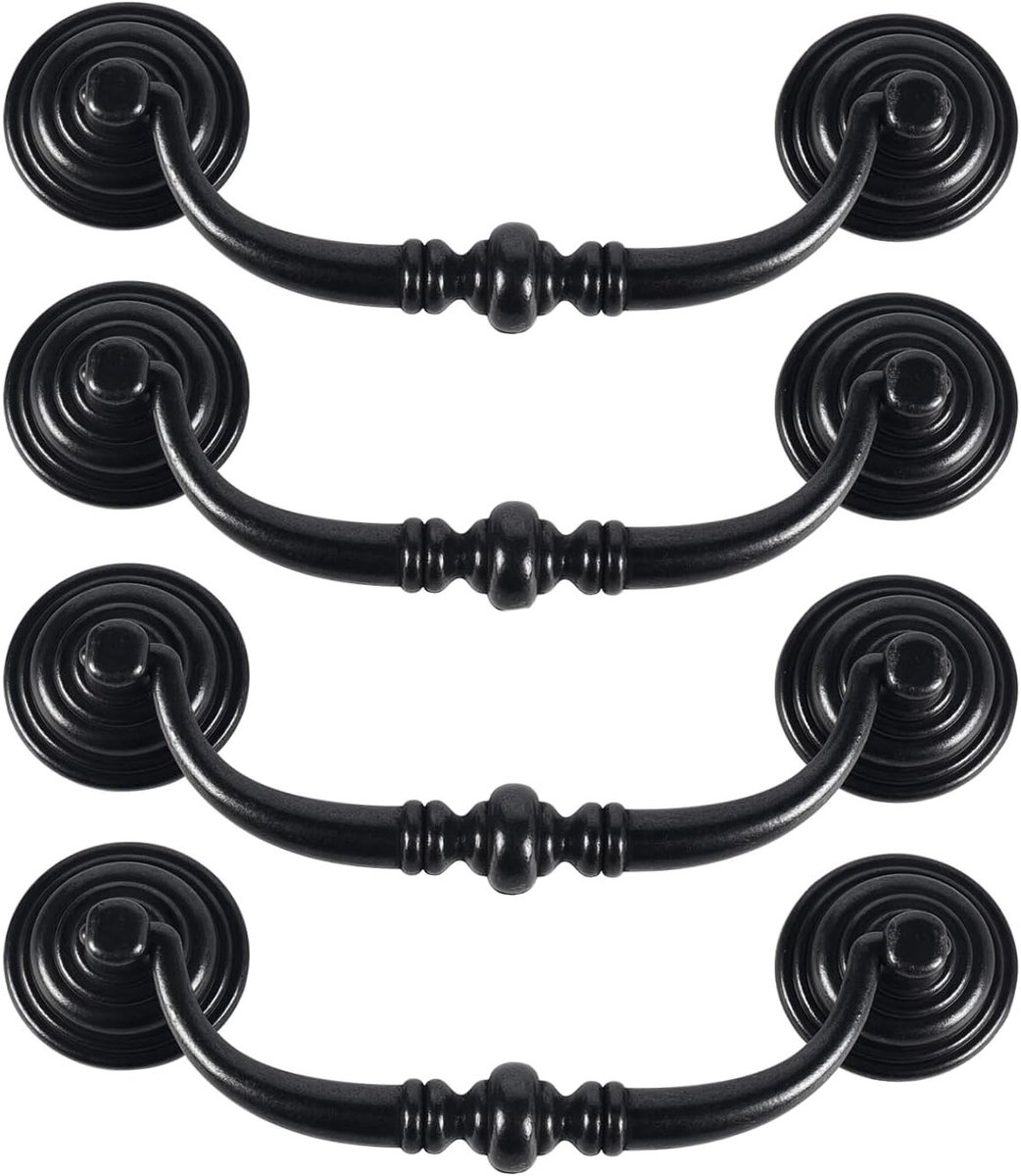 Antieke Kastknop Set van 4 Stuks, 140mm Ladesleutel voor Keuken, Meubels en Kasten