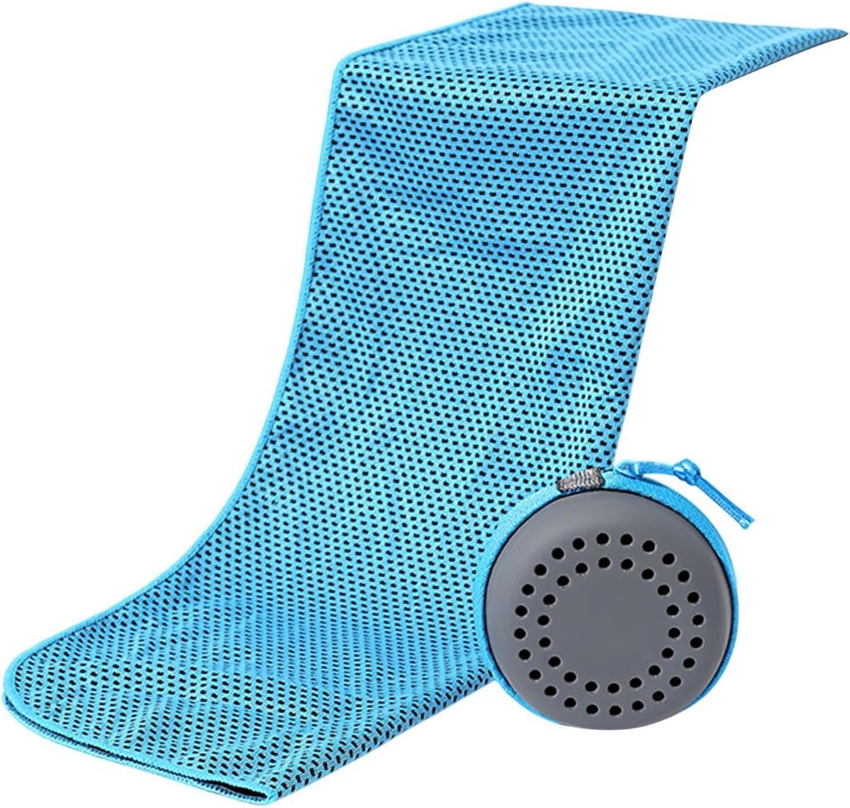 Koelhanddoeken voor nek - Verkoelende wraps - Buitenactiviteiten - Directe koeling - 90x30 cm - Luchtblauw
