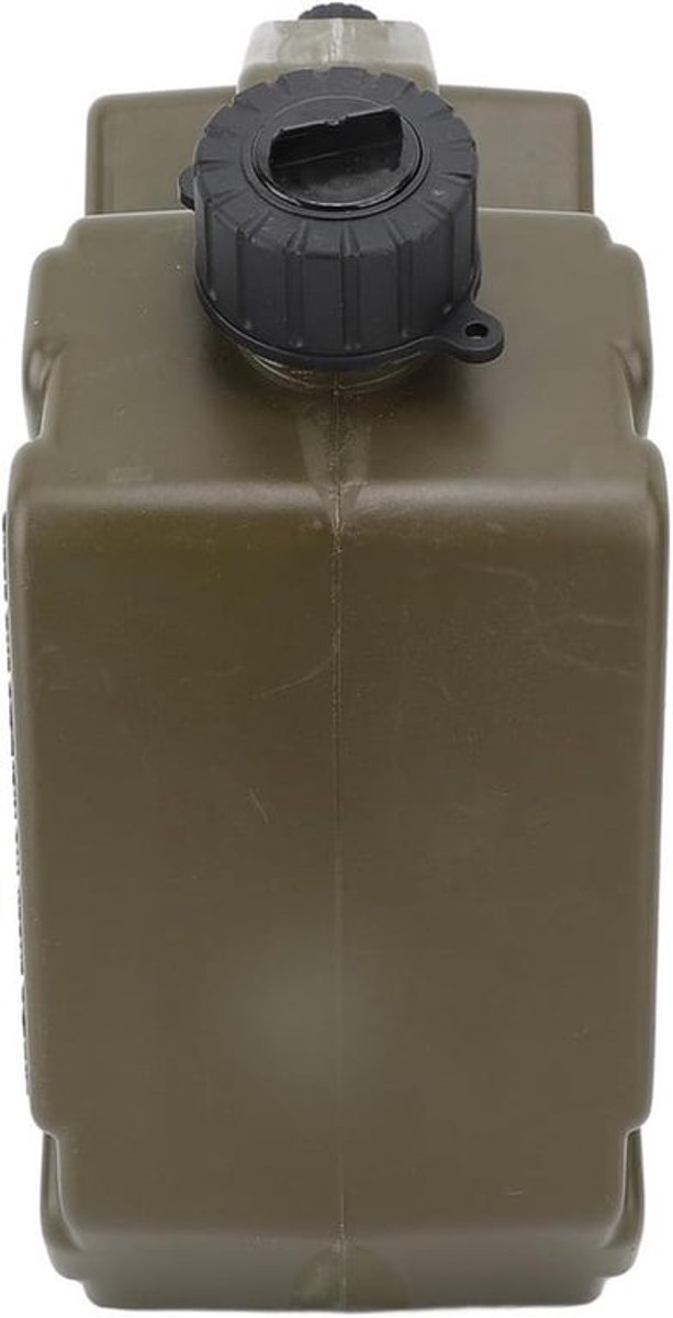 Opslagblik voor benzine en olie - Noodreservoir tank - Groen - Brandstofcontainer - Geschikt voor auto's en motorfietsen - Met beugel - 3 liter - 0.75 gallons - ABS - Voor de meeste off-road voertuigen.