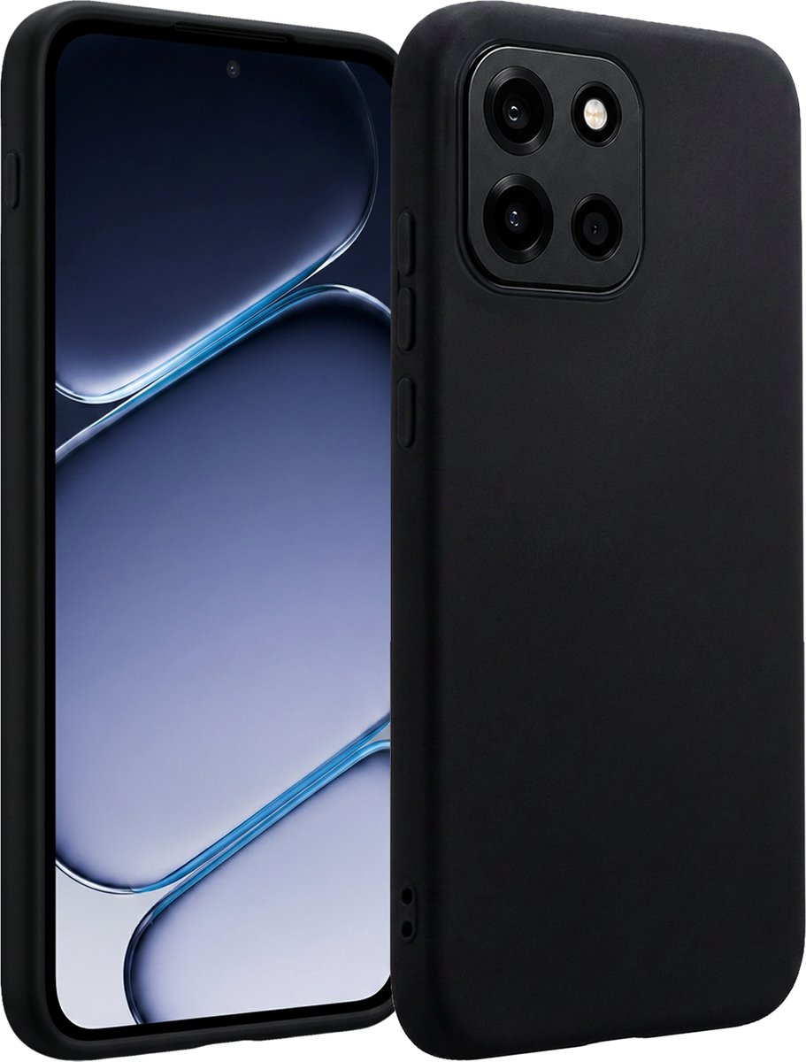 Hoesje - Geschikt voor OnePlus Nord 6 - Sterk & Shockproof - Siliconen Case - Hoes Cover - Telefoonhoes - Zwart
