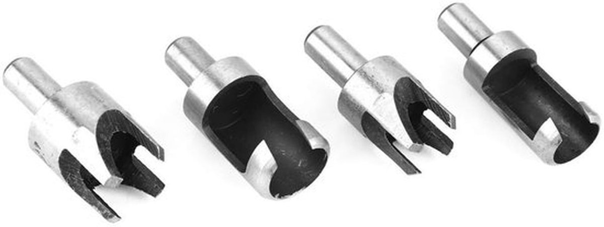 Wood Plug Cutter - Houtbewerking - 8-delige set - Koolstofstaal - Snijgereedschap - Voor tafelboormachine en handboormachine