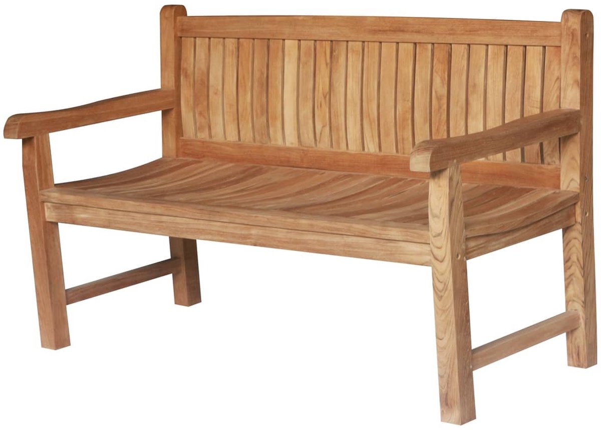 Balmoral Teak Tuinbank - 150 cm - Luxe 3-Zits Parkbank van Massief Teakhout