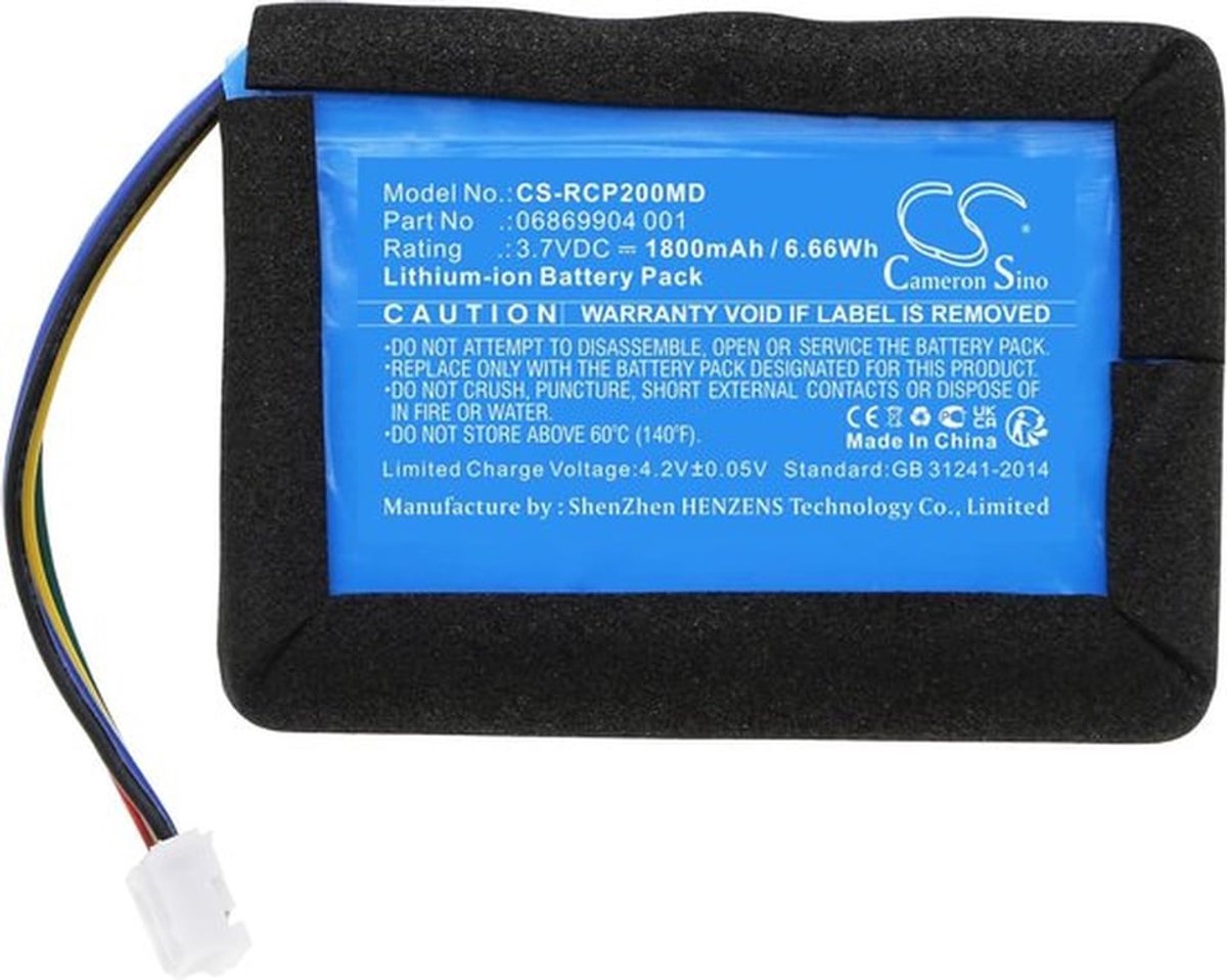 SnelShoppen - Li-ion Batterijen 1800mAh voor Glucosemeters en Coagulometers, 3.7V Accu's voor Precisie Metingen, Blauw, Compatibel met AccuChek Inform