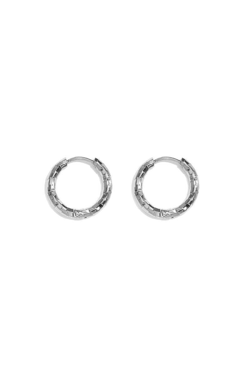 Kyra - Hoops - Stainless Steel - - Zilver