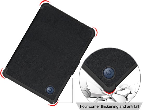 IYUPP Ereader Hoes geschikt voor Kobo Clara BW / Kobo Clara Colour - Folio - Met Auto-Wake functie - Zwart — afbeelding 4