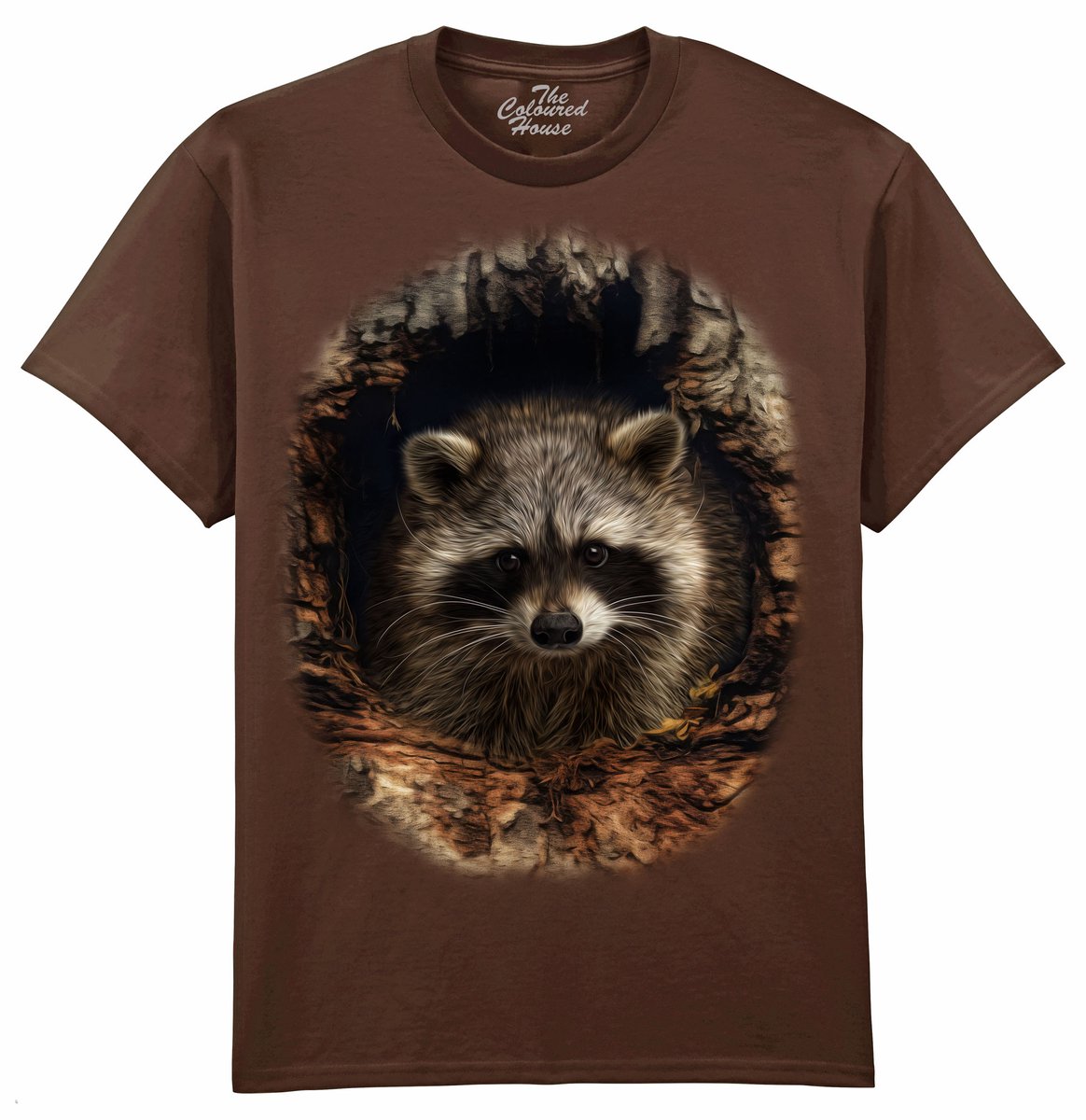 Wasbeer Through The Woodland Window - Racoon The Coloured House T-shirt XL