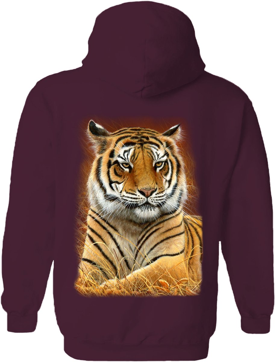 Tijger Graceful Tiger The Coloured House Hoodie L