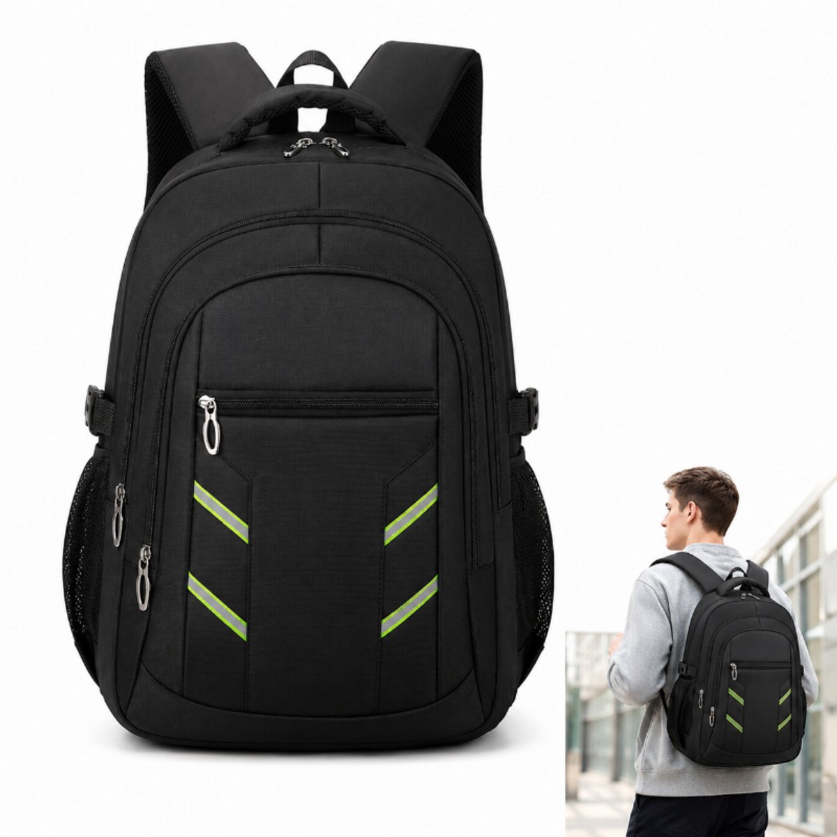 Rugzak - Zakeljke rugtas -Ergonomisch ontwerp - 15.6 inch Laptopvak -28L - 48*31*19cm -Voor Werk, school, universiteit, reizen en outdoor