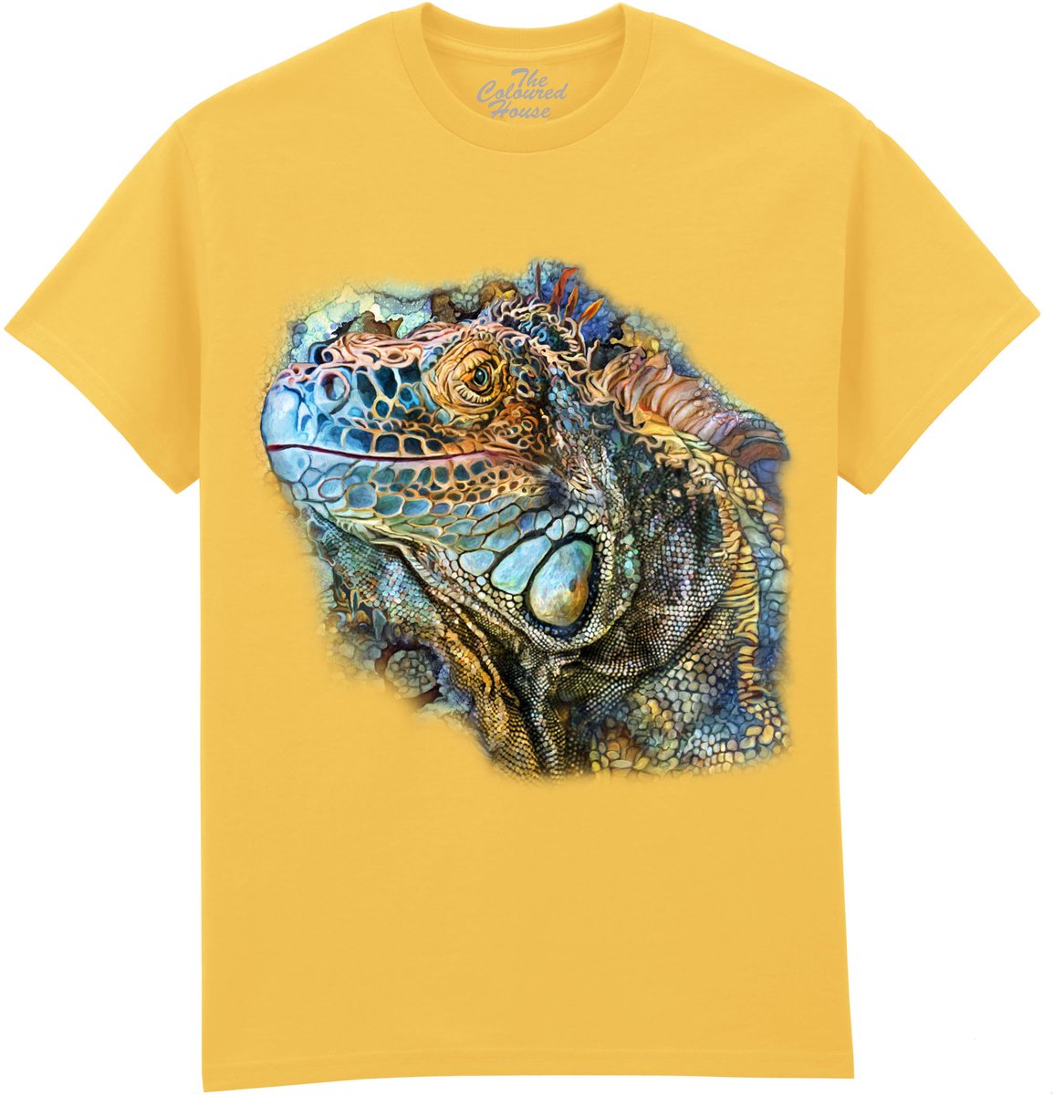 Leguaan Iguana Spirit Of Contentment The Coloured House T-shirt 3XL