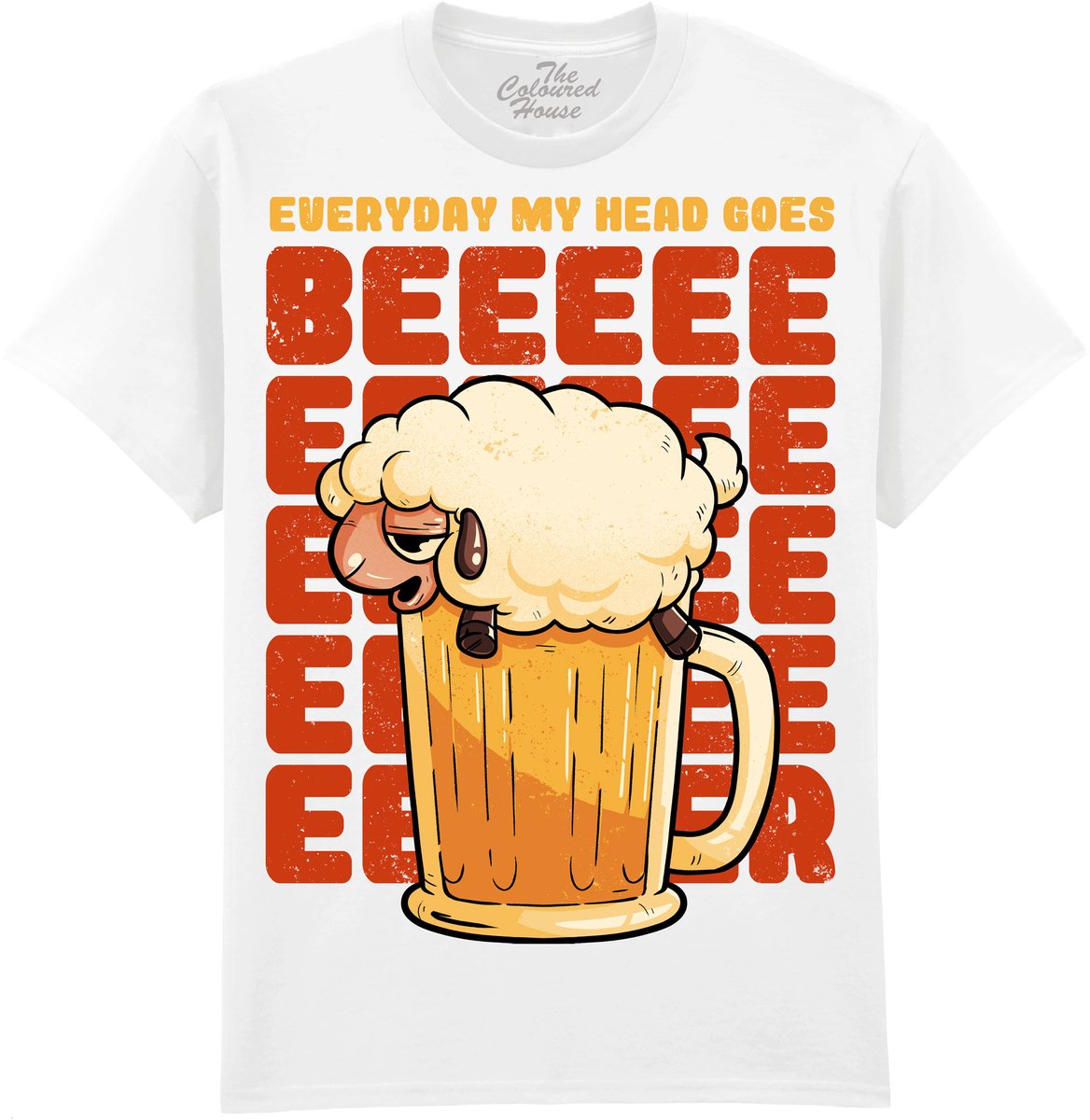 Bier Schaap Beer Sheep The Coloured House T-shirt XXL
