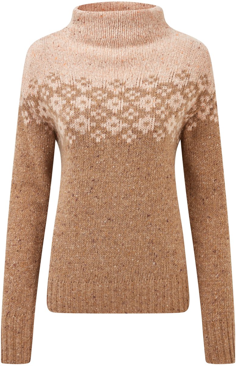 Sherpa Adventure Gear Mandari dames Mock Neck Sweater - Mocha