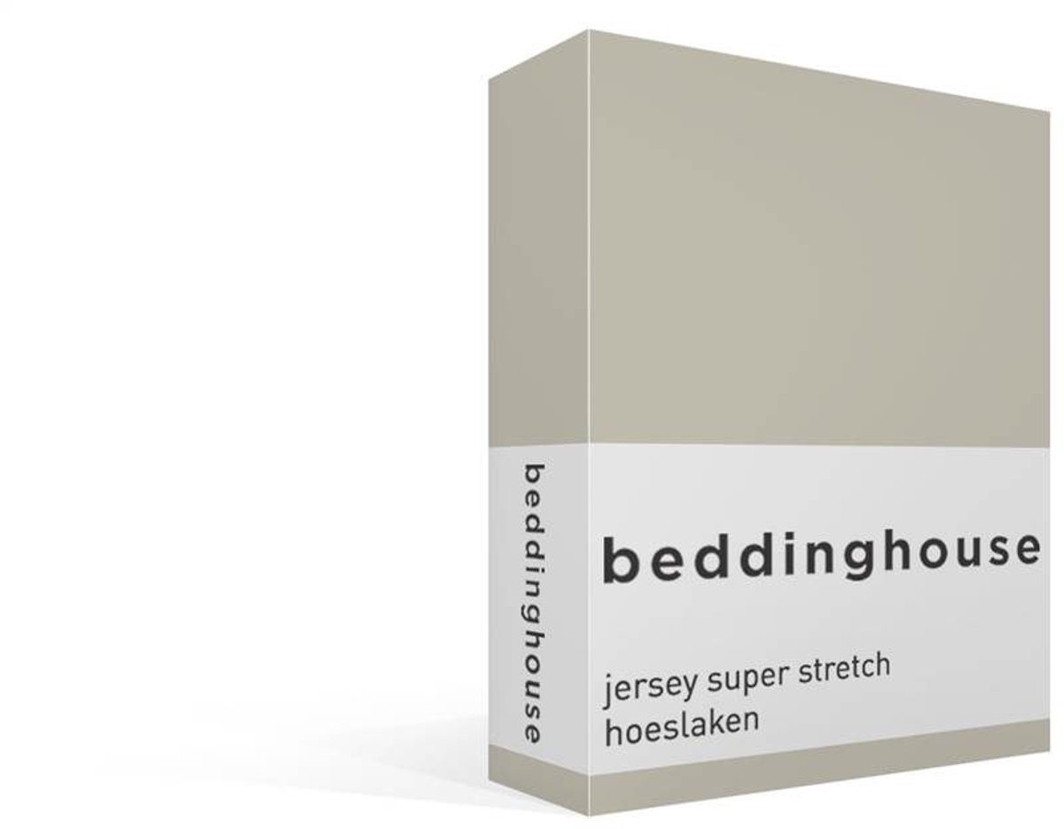 Beddinghouse jersey super stretch hoeslaken - 180x200/220 cm - Lits-jumeaux - Sand