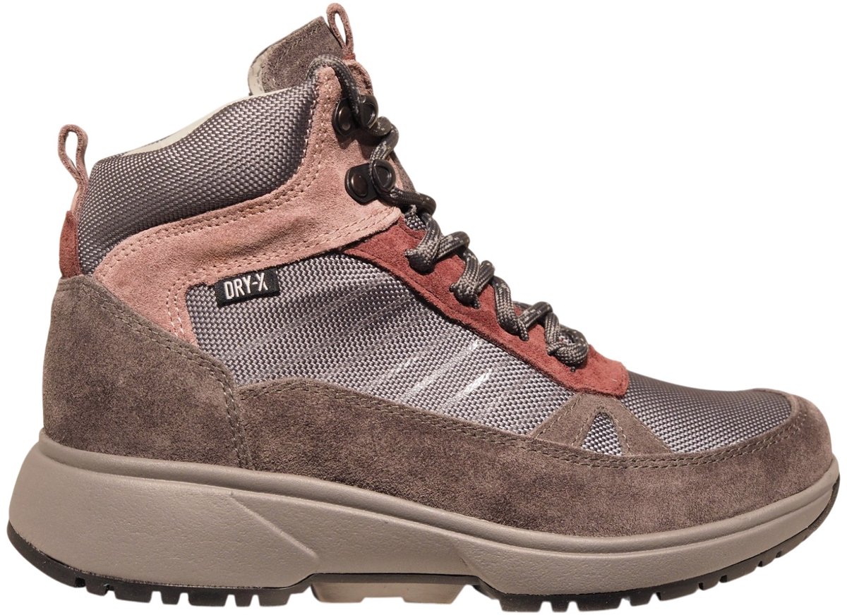 Xsensible taupe/grijze dames wandelschoenen - Oulu