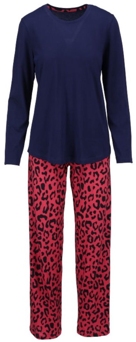 Ringella Katoenen dames pyjama nachtblauw Ringella - Blauw - Maat - 44