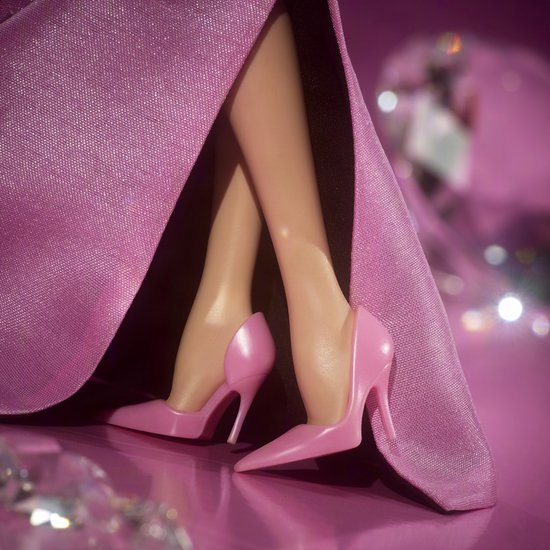 Barbie Signature Marilyn Monroe verzamelpop - Gekleed in de iconische roze jurk uit de film en met ‘Diamonds’-sieraden — afbeelding 4