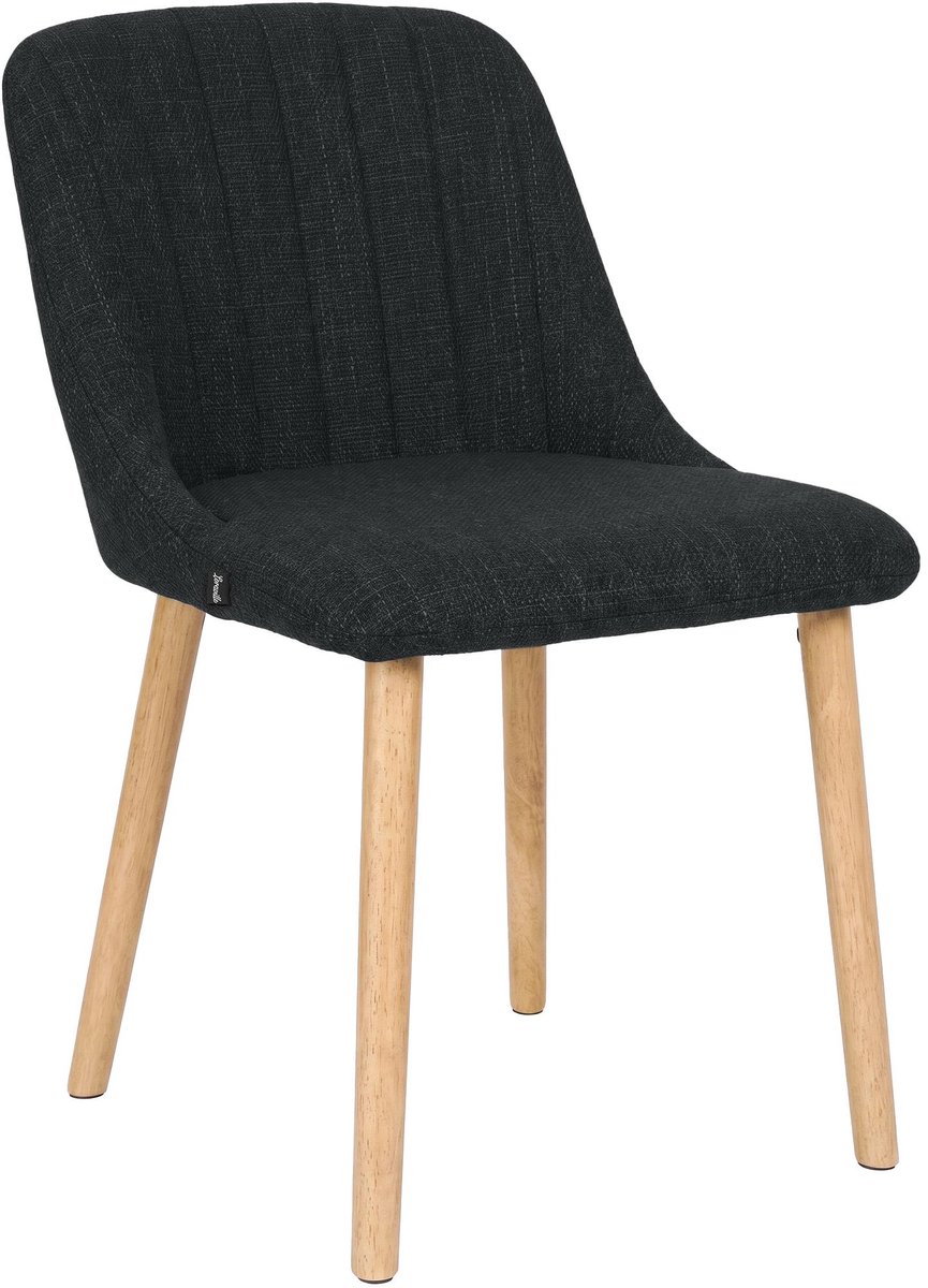 CLP Eetkamerstoel Arie - Houten Onderstel - Scandinavisch - Stof/antraciet