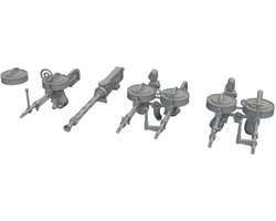 Eduard Modelbouwpakket - 6481215 PRINT - Wapenset voor Handley Page Hampden TB Mk.I - Resin onderdeel - 1:48 - Modelbouw