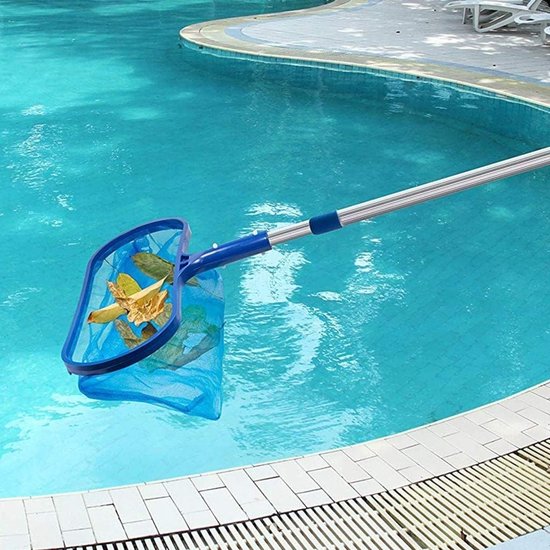Zwembadschepnet met Telescoopstang - Blauw - Uittrekbaar tot 105 cm - Fijnmazig Net voor Vijvers en Zwembaden — afbeelding 2