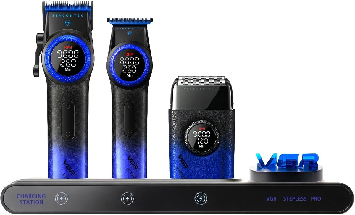 Solidchoice - Professionele Draadloze Haartrimmer Set met LED Display