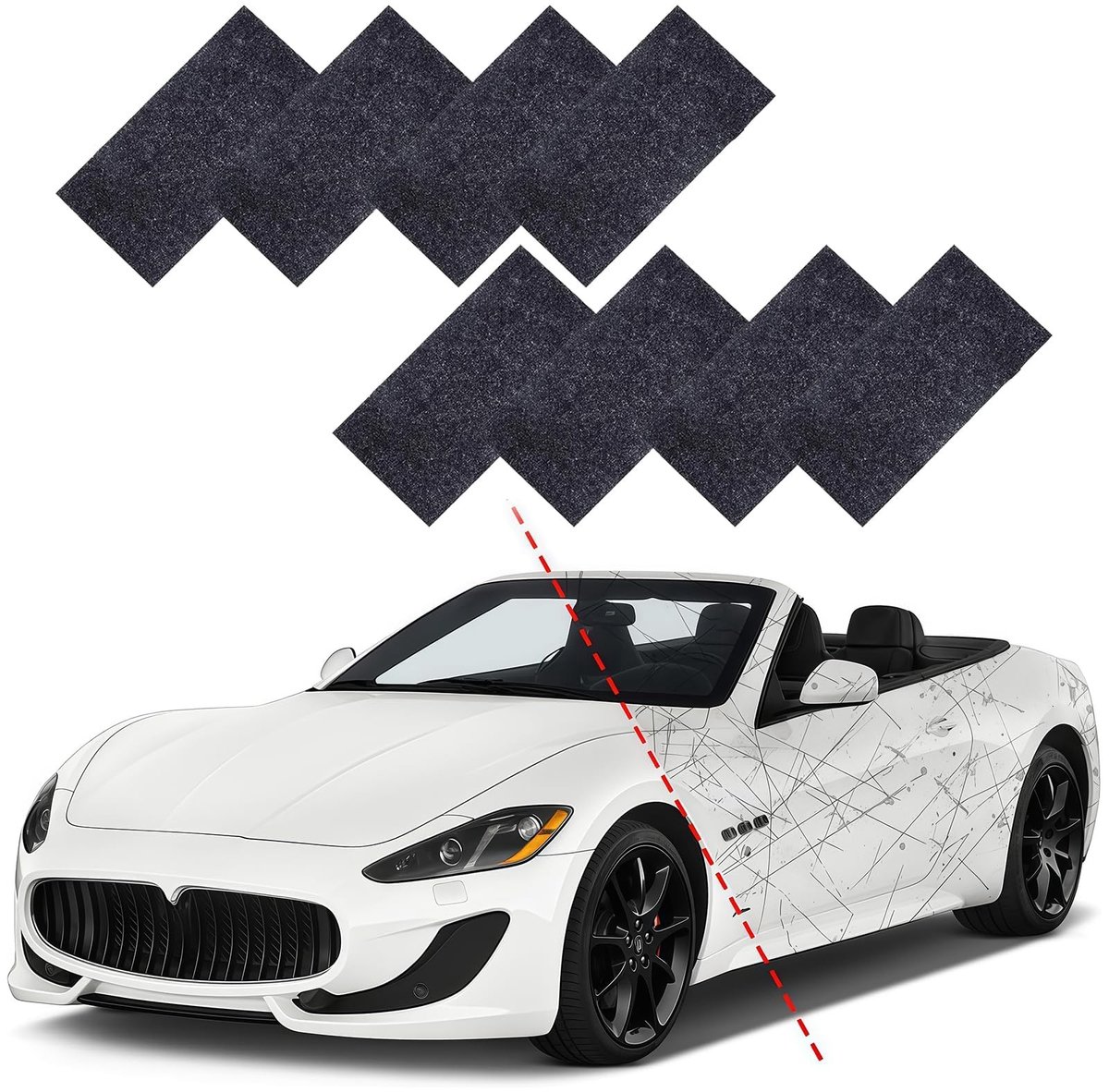 Solidchoice - 8 Stuks Nano Krassenvrijdoek voor Auto