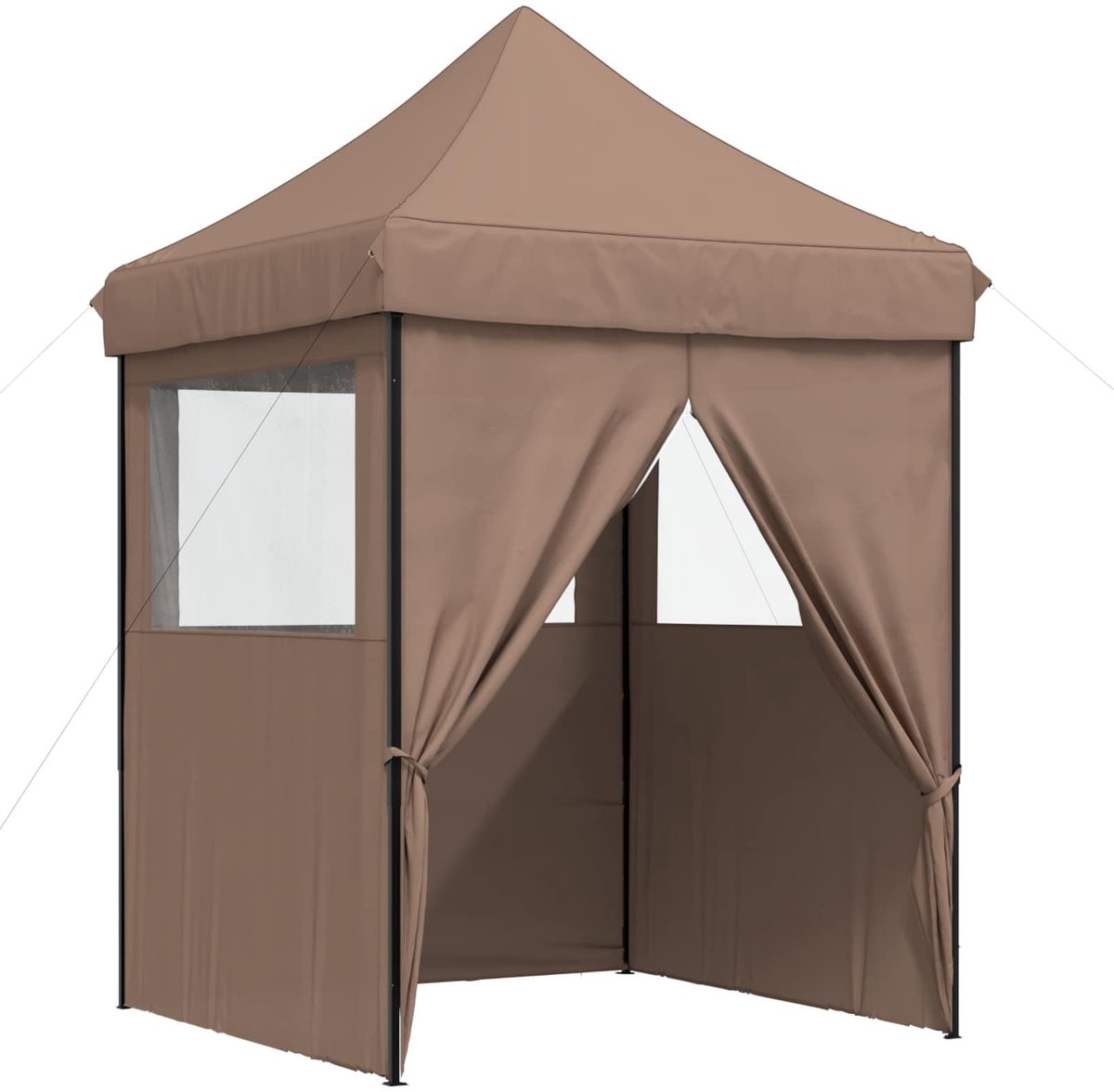 Solidchoice - Opvouwbare Partytent Bruin 200x200x306 cm