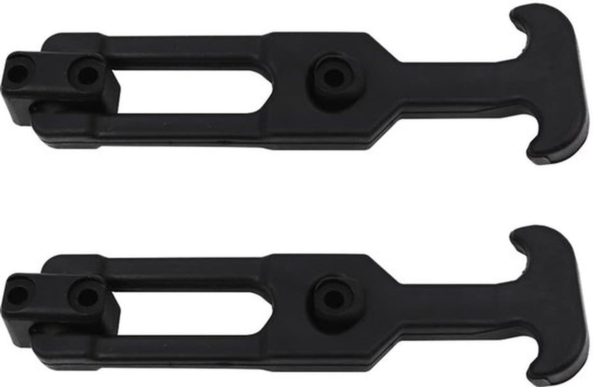 Draw Latch - 2 Stuks - Rubber/Nylon - Flexibel T-Handvat - UV-bestendig - Schokbestendig - Slijtvast - Vergrendeling
