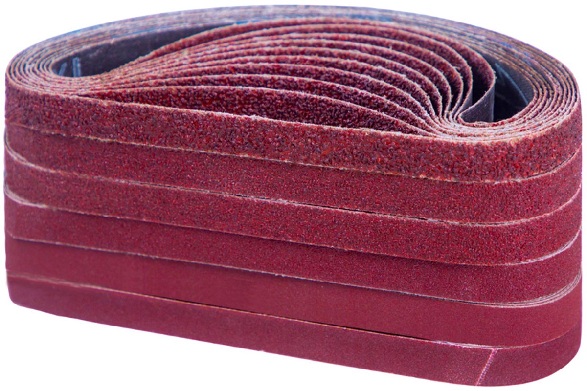 60-delige schuurset - Lijnzaadschuurbanden - Polijstschuurbanden - Afmeting 13 x 457 mm - Korrelgrootte 40-240 mesh - Geschikt voor bandschuurmachines