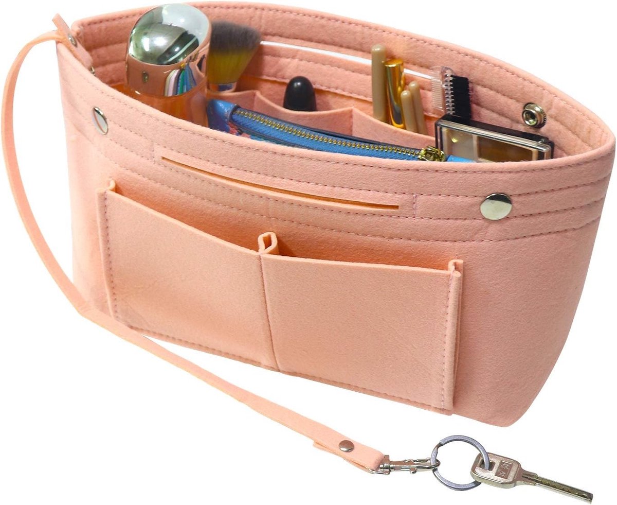 Handtas van Vilt met Portemonnee en Organiser, Perfect voor Speedy en Neverfull, 8 Kleuren Beschikbaar, Klein en Handig