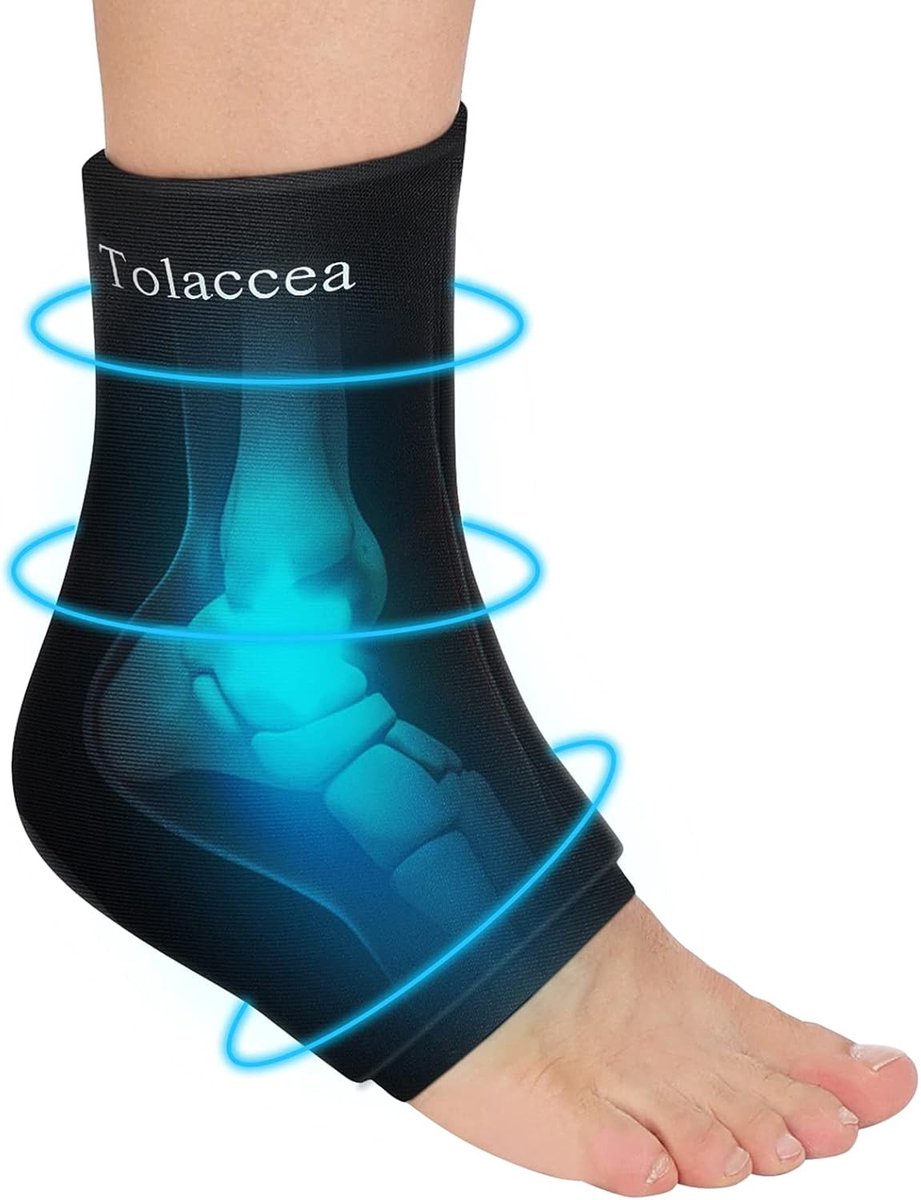 Herbruikbaar Koel- en Warmtepack voor Enkelblessures, Verlichting bij Achillespees, Hielpijn, Oedeem en Plantaire Fasciitis, Ideaal voor Herstel van Verst sprongen en Zwelling