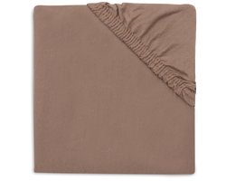 Jollein Hoeslaken Ledikant - 60x120cm - Jersey - Milky Coffee