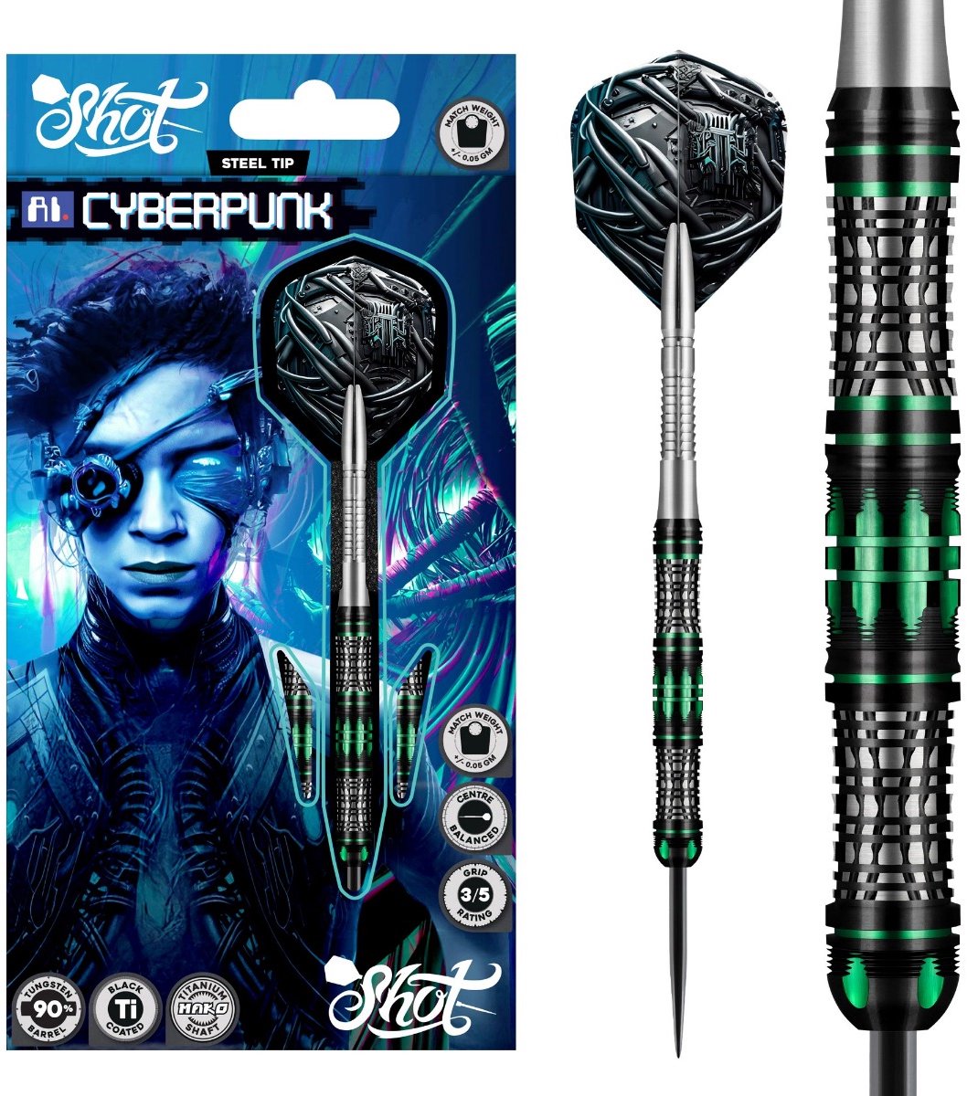 Shot AI Cyberpunk 90% - Dartpijlen