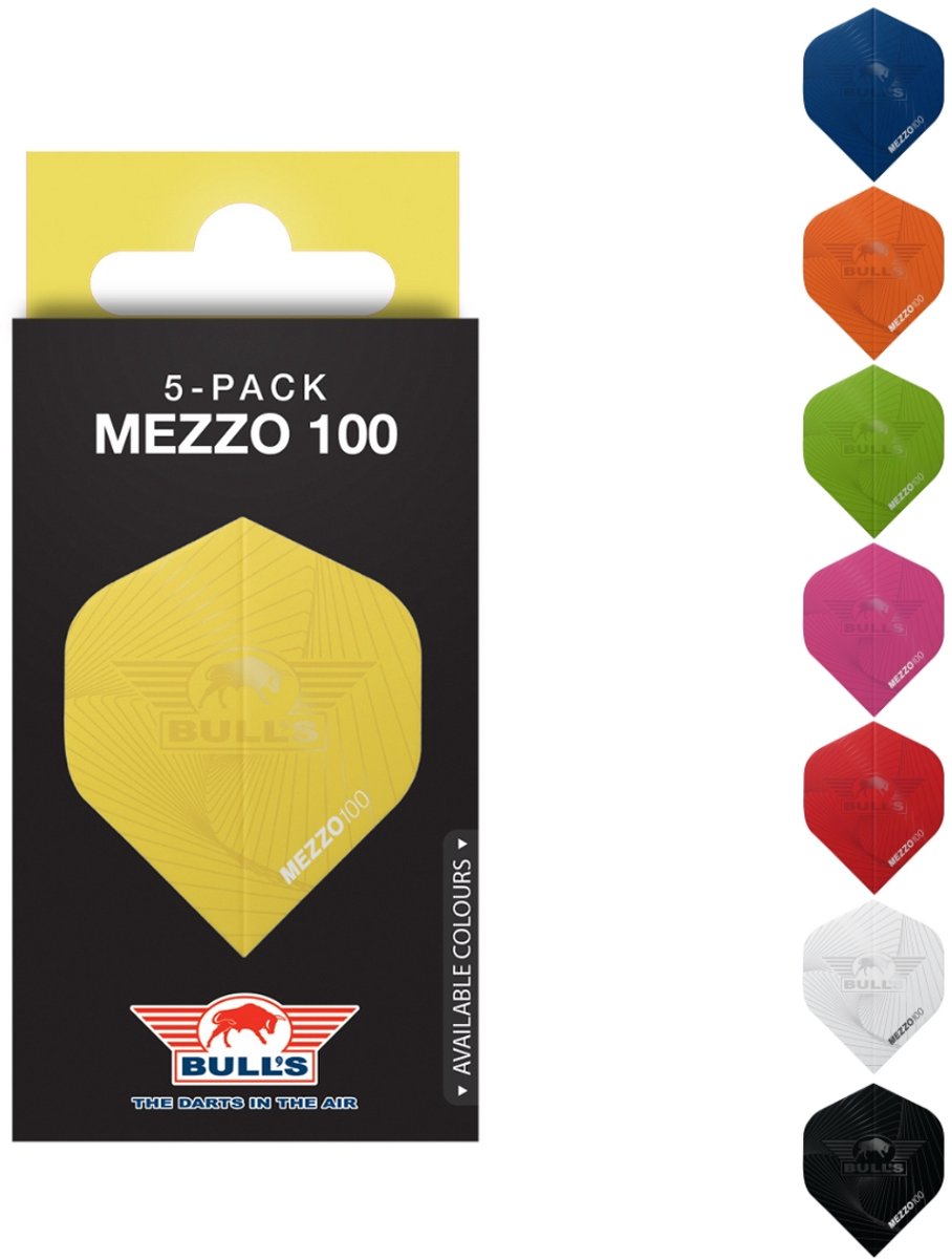 Bull's Flights Mezzo 100 nr.2 Orange 5 Pack