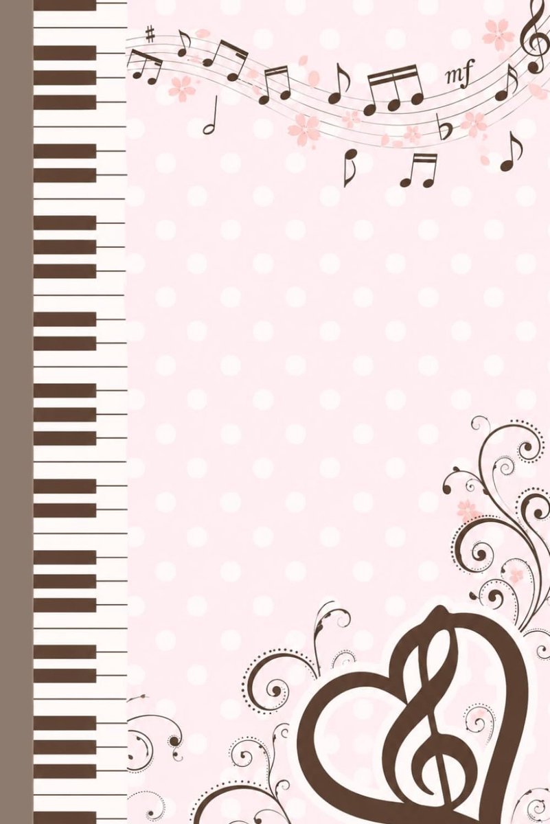 Light Pink Polka Dot Piano Y2k Notebook - ShopVlot