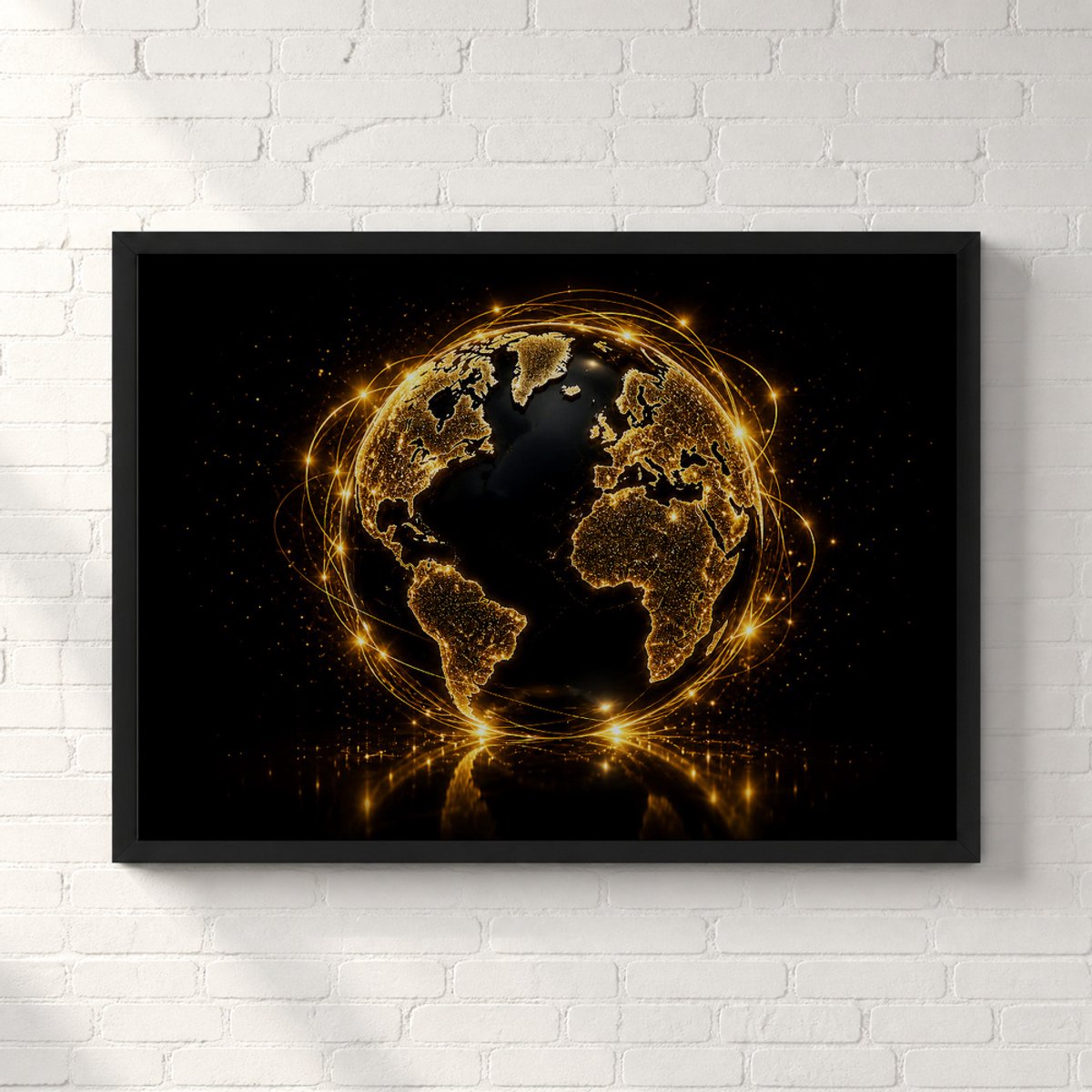 Gouden Wereld Poster - Nederlandstalig - A1 91,5 × 61 cm - Ruimte en Planeten