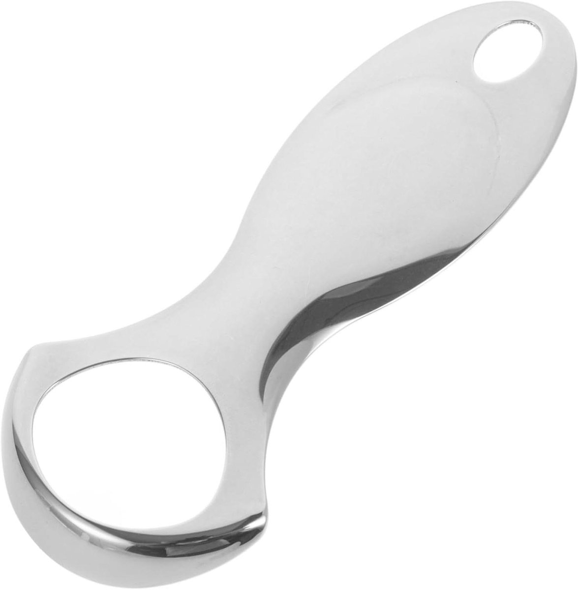 Tongschraper Roestvrijstaal - Mondverzorging Hulpmiddel - Frisse Adem - Ergonomisch Handvat - 8 x 3.3 cm - Zilver