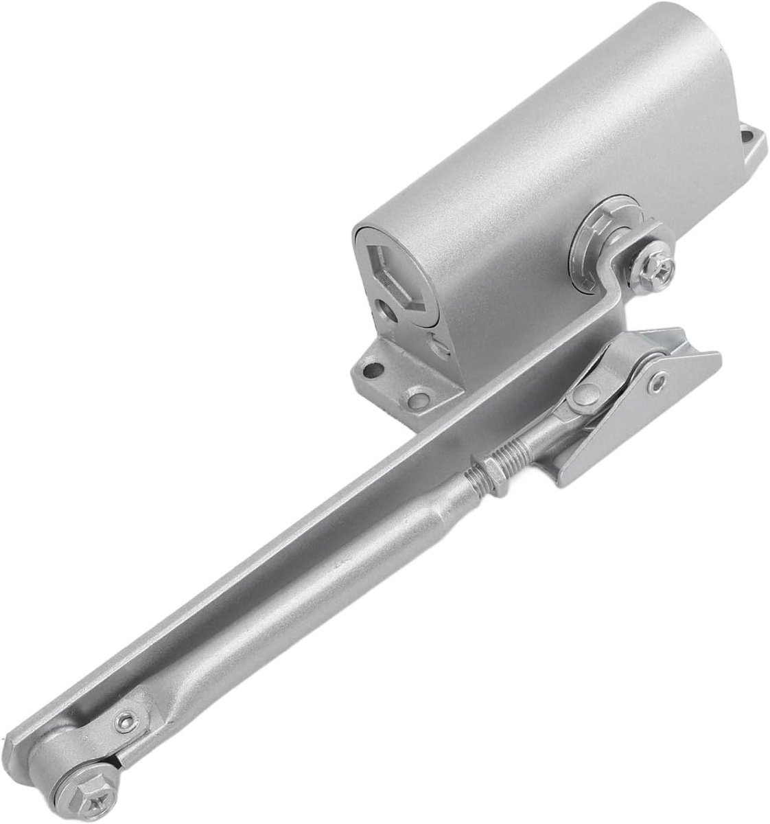 Automatische Deurdranger - Zelfsluitende Deur - Veilige Deursluiting - Dubbele Snelheidsregeling - 25x8x8 cm - Zilverkleurig