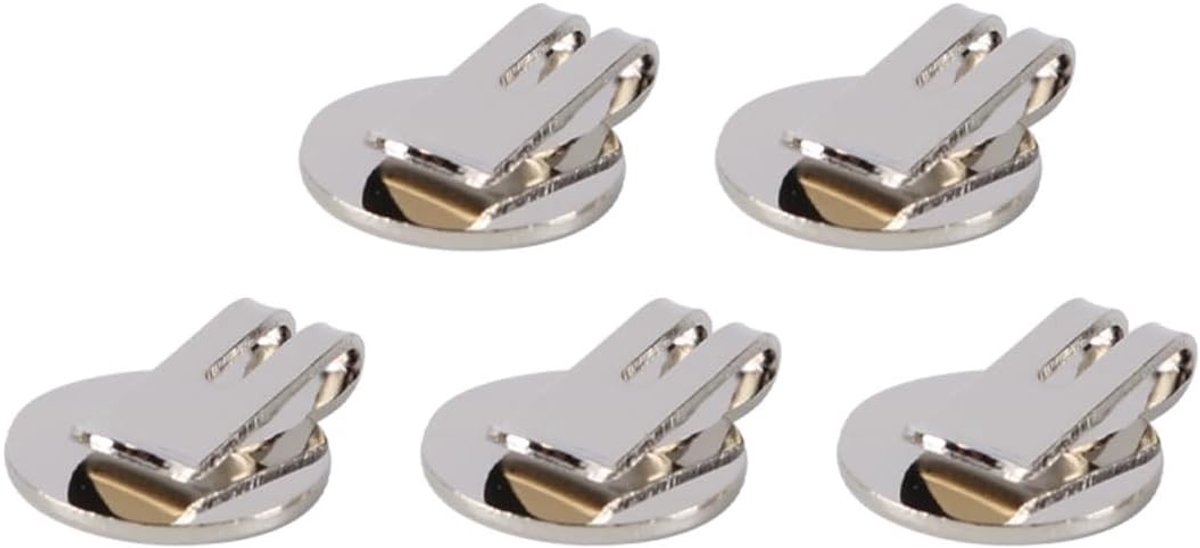 Premium Zink Legering Magnetische Golf Pet Clips met Sterke Neodymium Magneten en Bal Marker - Set van 5, Ideaal voor Golfers
