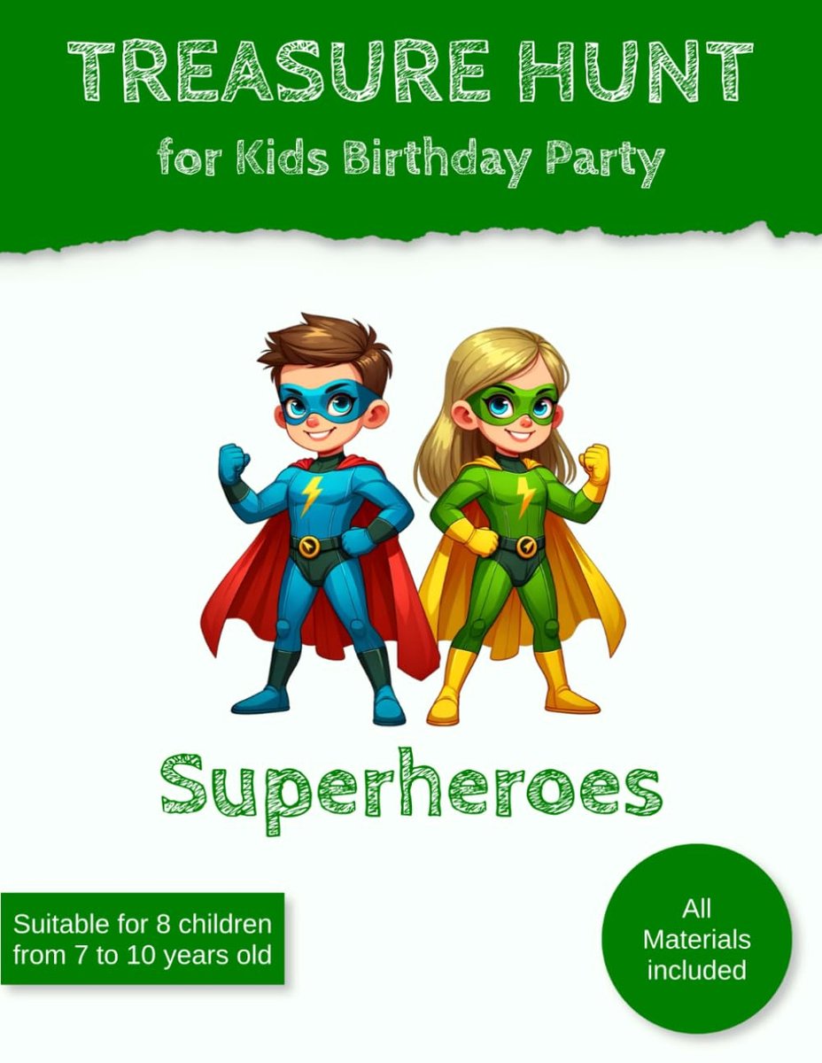 Treasure Hunt for Kids Birthday Party Superheroes: Scavenger Hunt for Children - ShopVlot
