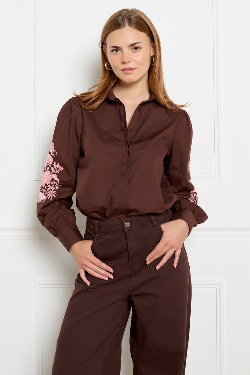 LolaLiza Blouse C Milou 2f 05703254 Choco Pink Dames Maat - W38