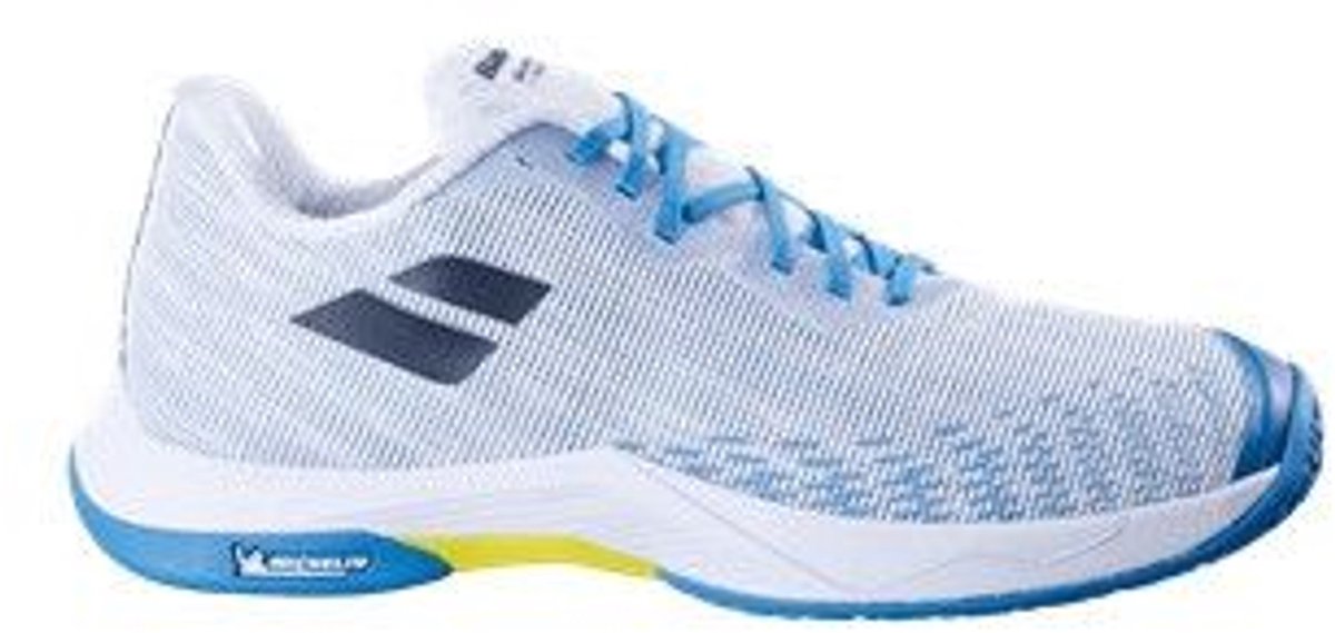 Babolat Shadow Spirit 2 Men - Badmintonschoen - Wit/Algier Blauw - 42