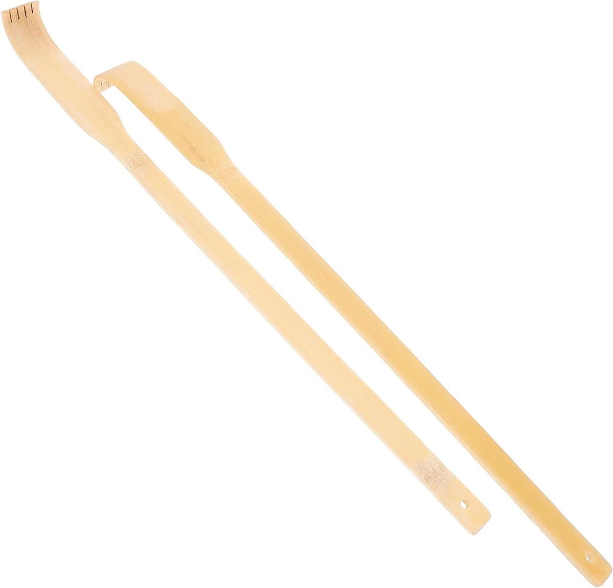 Bamboe Rugkrabber - Zelfmassagehulpmiddel - Directe Jeukverlichting - Duurzaam Handvat - 42 cm - Khaki